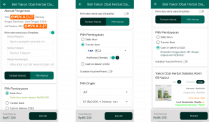 Aplikasi Android Toko Online Herbal Tazakka Halama Pemesanan Produk