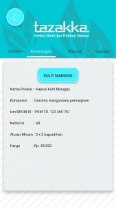 foto gambar halaman keterangan aplikasi android google play store produk herbal tazakka
