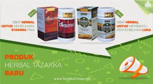 foto gambar promosi produk baru dari tazakka herbal gamat ekstrak teripang emas dan onsutri formen untuk stamina pria