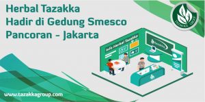 stand pameran herbal tazakka di Gerakan UMKM Jamu Berdaya Saing Dan Herbal Indonesia Expo 2018 Pancoran Jakarta Gedung Smesco