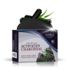 Sabun arang aktif Tazakka 90gr dengan kandungan charcoal alami untuk membersihkan kulit dari minyak dan kotoran.