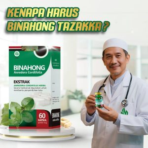 Rekomendasi produk TAZAKKA Ekstra Daun Binahong Kapsul Original Isi 60 Pil Ekstrak Obat Herbal Pengering Luka Operasi Basah