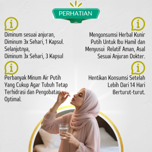 Aturan minum dosis TAZAKKA Ekstrak Kapsul Kunir Putih Asli Isi 60 Pil Herbal Kanker Obat Lambung Jamu Kunyit Nyeri Haid Menstruasi