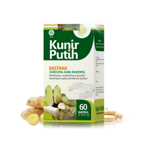 Kapsul KUNIR PUTIH Asli Tazakka Isi 60 Pil Ekstrak Herbal Kanker Obat Lambung Jamu Kunyit Nyeri Haid