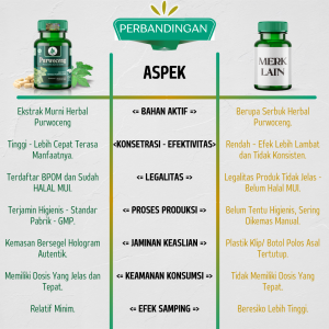 Perbandingan Kapsul Purwoceng Original Tazakka Isi 60 Ekstrak Herbal Purwaceng Dieng Asli Obat Pria Dewasa Tahan Lama