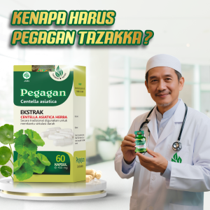 toko TAZAKKA Ekstrak Kapsul Daun Pegagan Antanan Original Herbal Insomnia Obat Sakit Kepala Suplemen Otak