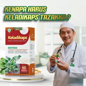 Ekstrak Keladi Tikus Tazakka Keladikaps 60 Kapsul Herbal untuk Kanker & Benjolan