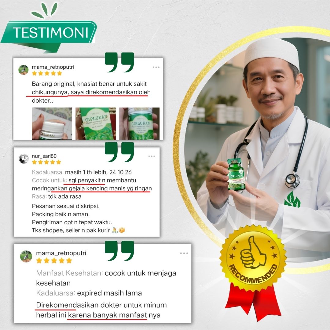 Testimoni Kapsul Daun Buah Ciplukan Ceplukan Tazakka Original Halal BPOM Isi 60 Extract Capsule Obat Diabetes Kering Paling Ampuh Suplemen Herbal