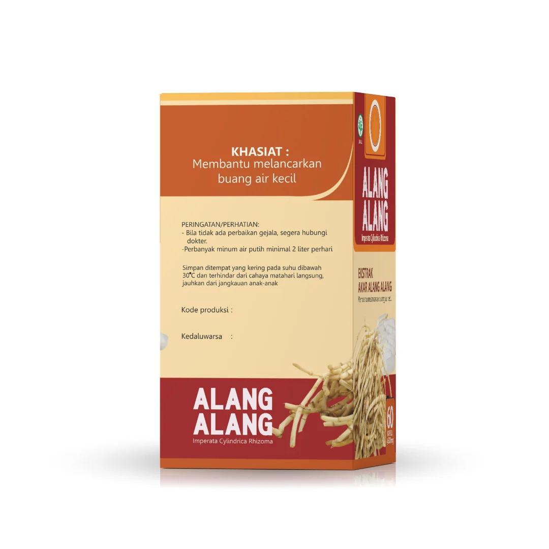 Alang Alang Ekstrak Tazakka 60 Kapsul – Herbal Prostat, Ginjal & Melancarkan Buang Air Kecil.
