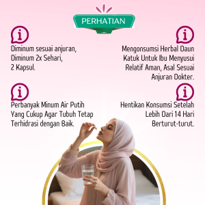 Aturan Minum Ekstrak Daun Katuk Tazakka 60 Kapsul Original Halal BPOM Obat Pelancar Asi Booster Menyusui Herbal Suplemen Kesehatan Antioksidan Vitamin Daya Tahan Tubuh Dewasa Busui Frendly