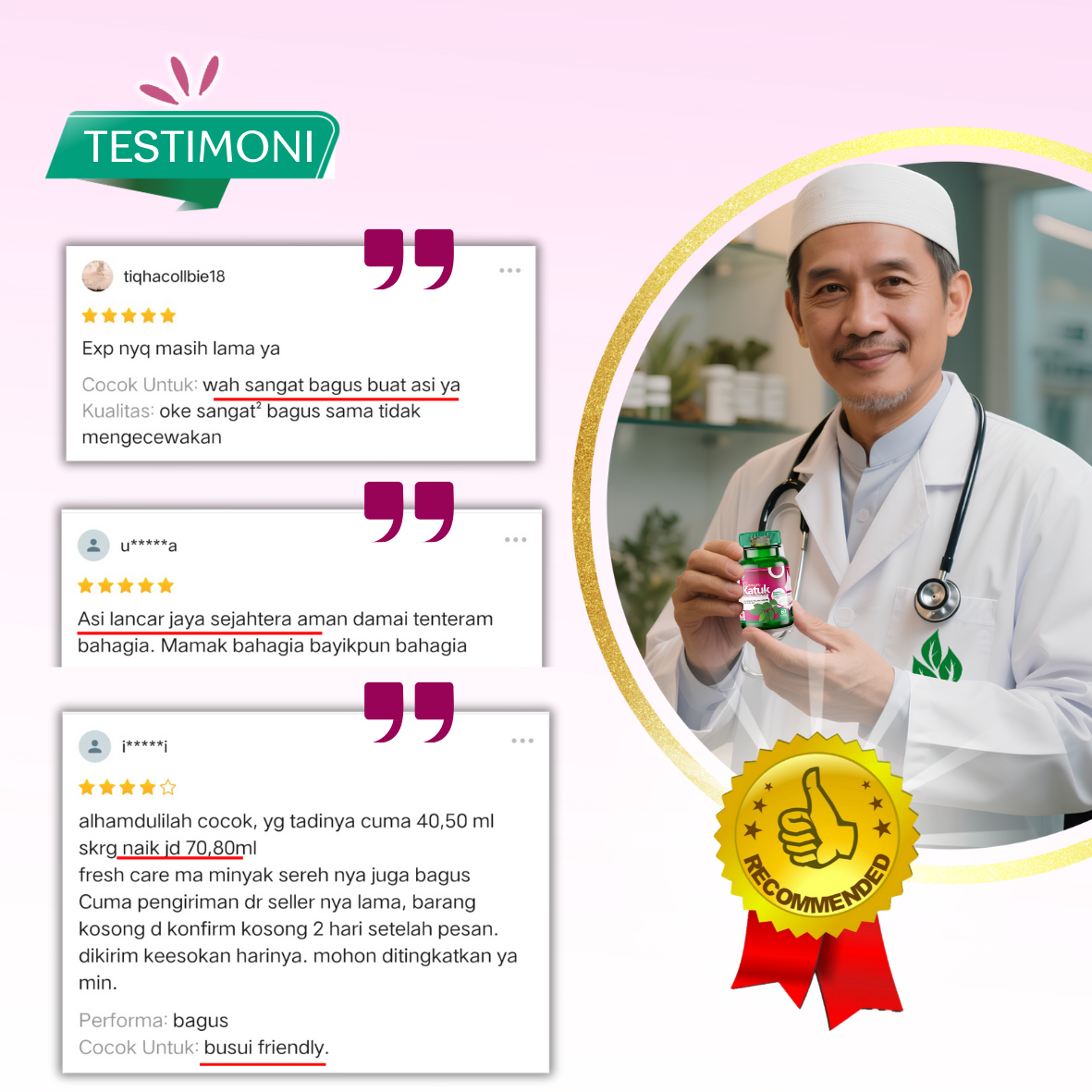 Testimoni Ekstrak Daun Katuk Tazakka 60 Kapsul Original Halal BPOM Obat Pelancar Asi Booster Menyusui Herbal Suplemen Kesehatan Antioksidan Vitamin Daya Tahan Tubuh Dewasa Busui Frendly
