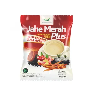 Jahe Merah Plus Tazakka Minuman Serbuk Herbal Jahe Merah, Secang, Habbatus Sauda & Ginseng