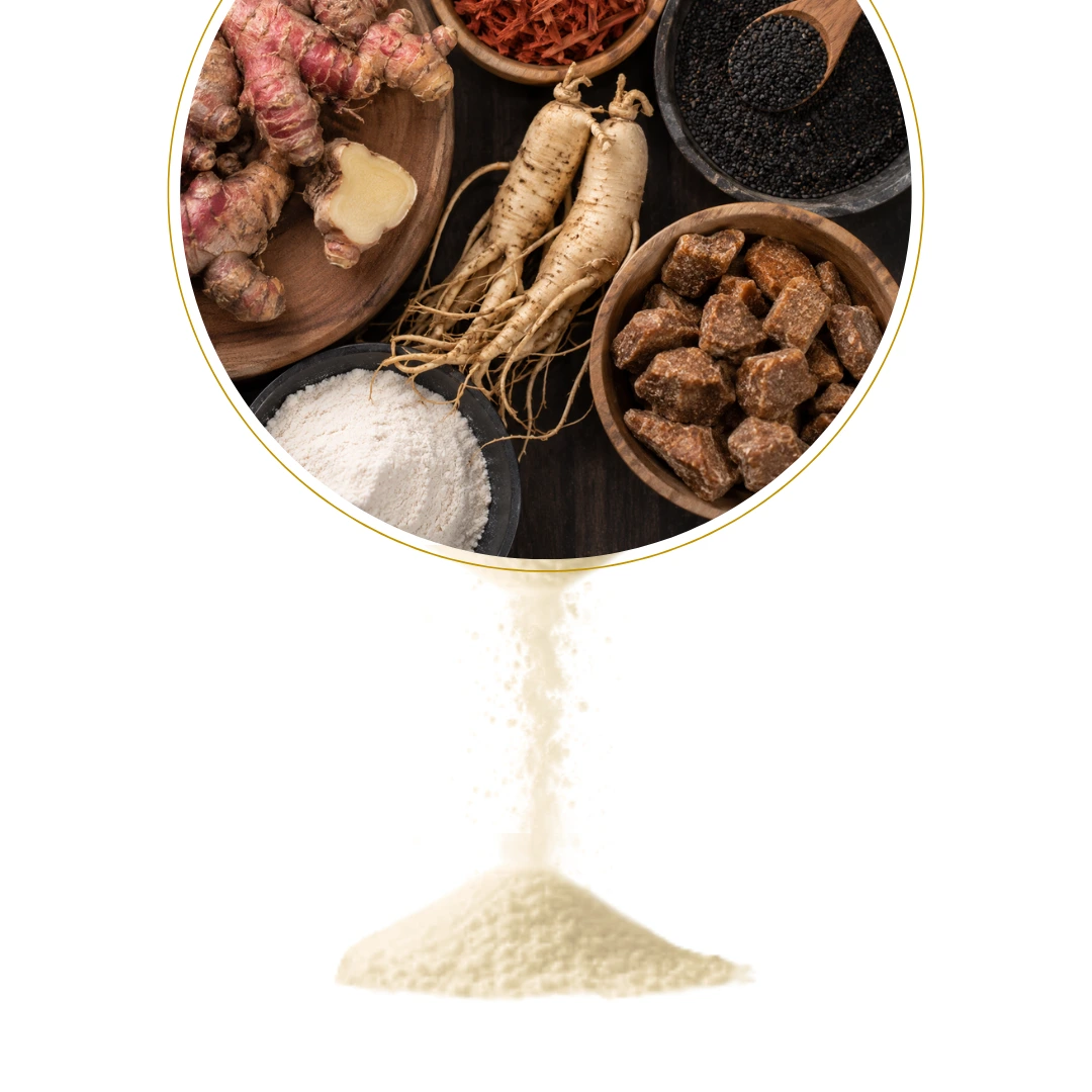 Komposisi Jahe Merah Plus Tazakka Minuman Serbuk Herbal Jahe Merah, Secang, Habbatus Sauda & Ginseng