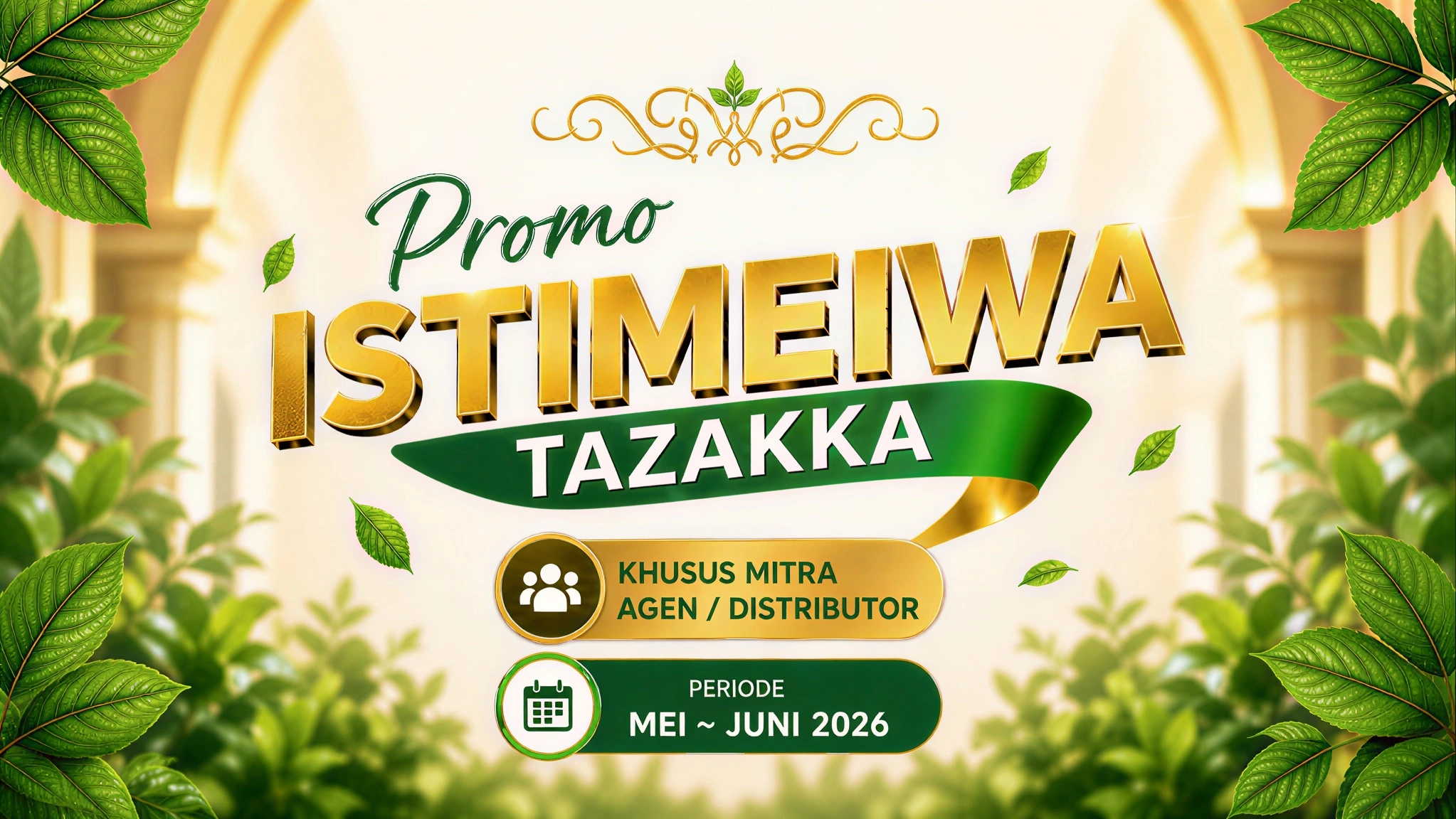 Banner Promo Istimeiwa Tazakka Mei Juni 2026