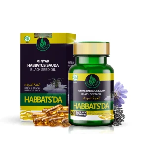 Habbats'da Tazakka 60 Kapsul Minyak Habbatussauda untuk Pegal Linu & Nyeri Sendi, Black Seed Oil